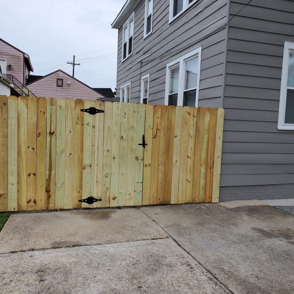 Wooden fence